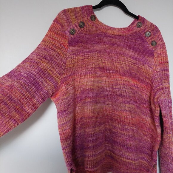 Dex  Space Dyed Button Detail Sweater Women's XL. - Picture 2 of 7